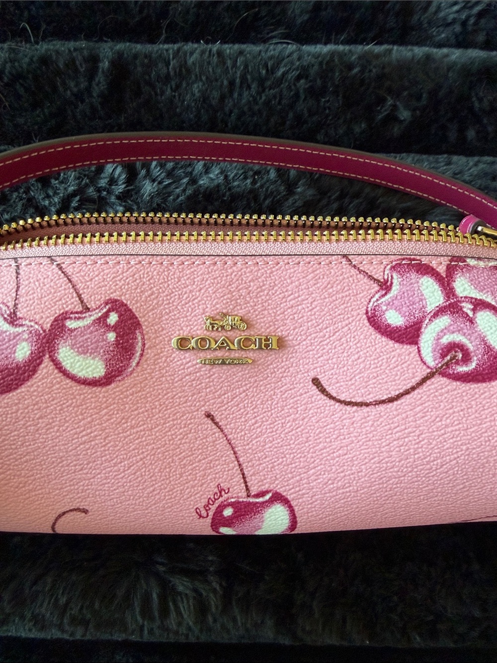 Authentic Coach Nolita Barrel Bag in the Cherry Print - Picture 2 of 5